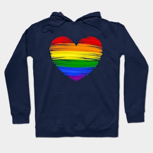 Pride Heart, Best Suitable for White Backgrounds Hoodie